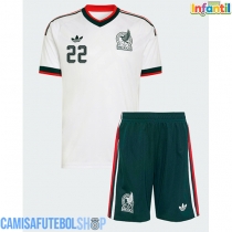 Camisa de time de futebol México Hirving Lozano #22 Replicas 2º Equipamento Infantil Mundo 2026 Manga Curta (+ Calças curtas)